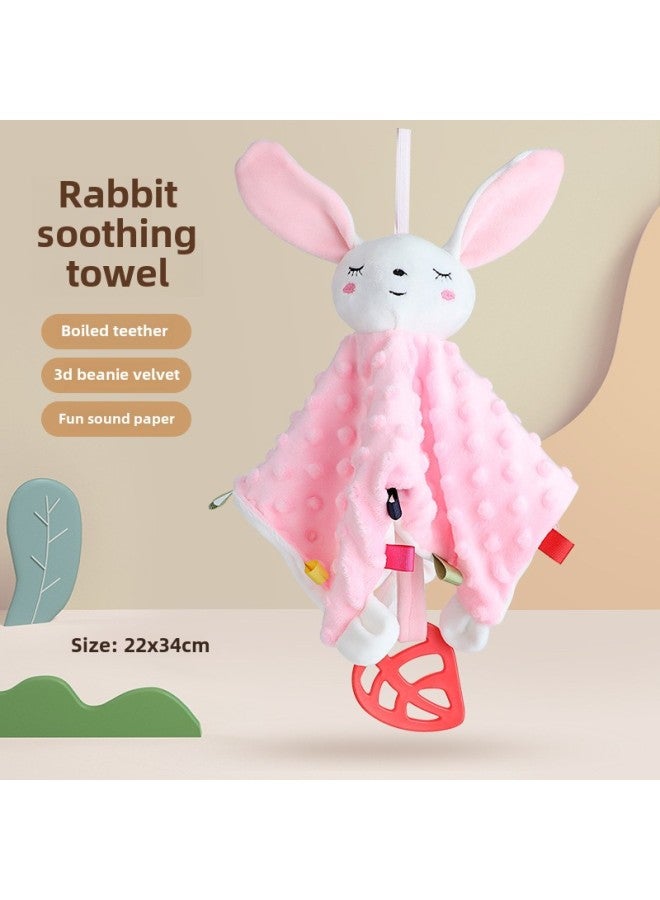 Soothing Towel Hand Gift Towel Cartoon Doll Cute Hand-wiping Baby Children Sleeping Artifact Soothing Doll Wholesale-Color:Rabbit Soothing Towel [bag]] - Image 1