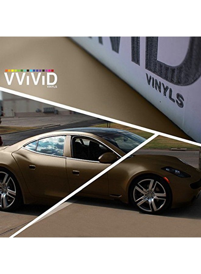 VViViD XPO Matte Brown Vinyl Wrap Roll with Air Release Technology (6ft x 5ft (Hood, Roof or Trunk Wrap Kit)) - Image 4