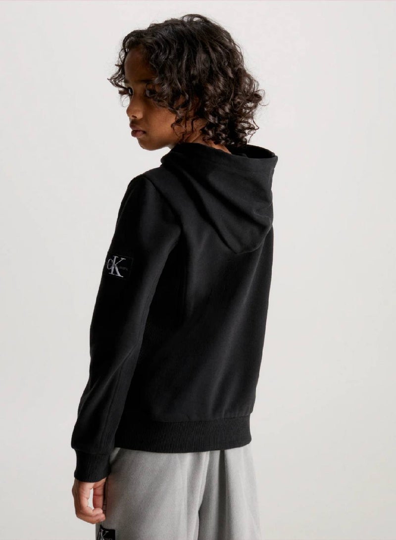 كالفن كلاين جينز هودي من قماش تيري باهت - Image 2