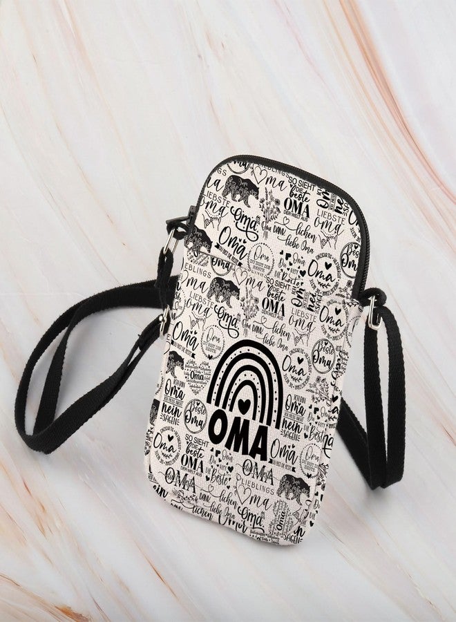 WCGXKO Oma Crossbody Bag Oma Birthday Gift Funny Oma Gift Best Oma Ever Gift for Grandma Oma (Best Oma Cr) - Image 3