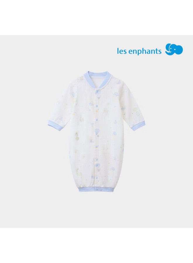 Les enphants Li Ying Fang Baby Autumn Tencel Long Sleeve Romper Soft Pink 66cm - Image 5