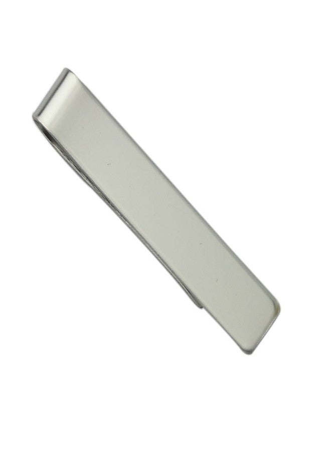 Imported Mens Silver Tone Tie Clip Stainless Steel Necktie Bar Clasp Clamp Pin - Image 5