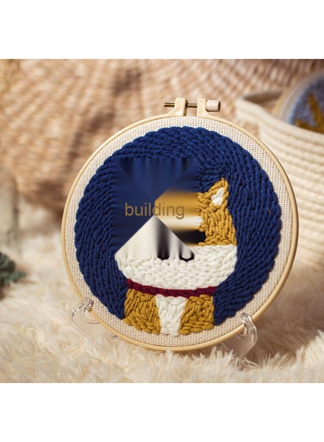 22x22x5cm DIY Embroidery Craft Kit for Stamping Fun