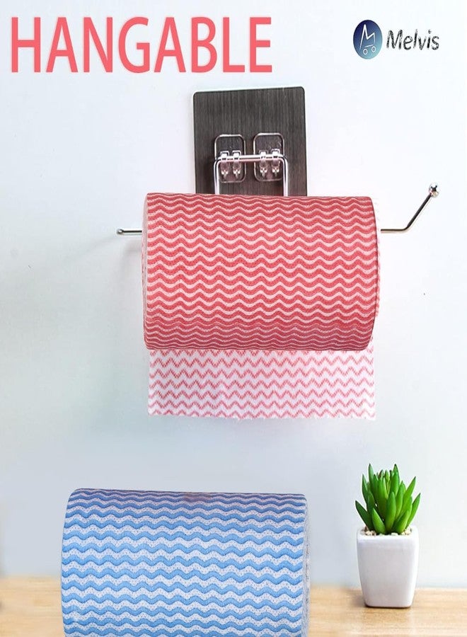 MELVIS EcoWipe: Pack of 2 Rolls, 80 Pulls Each - Reusable Non-Woven Kitchen Towels - Sustainable Cleaning Solution for Spills, Dishes, and Surfaces - Reduce Waste & Enhance Kitchen Hygiene - Image 3