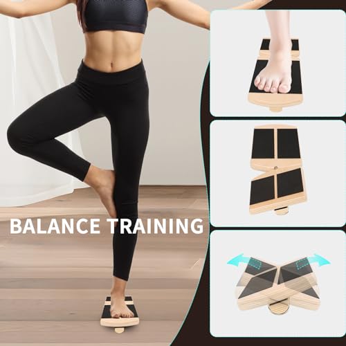 powerfeng Ankle Balance Board Foot Strengthener: Foot Trainer Stretcher - Sprained Balance Board Plantar Fasciitis Relief - Image 4