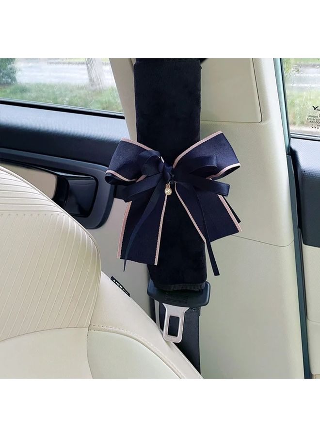 Universal Car Seat Belt Shoulder Pad with Tibetan Blue Bow Four Season Safety Protector - Image 5