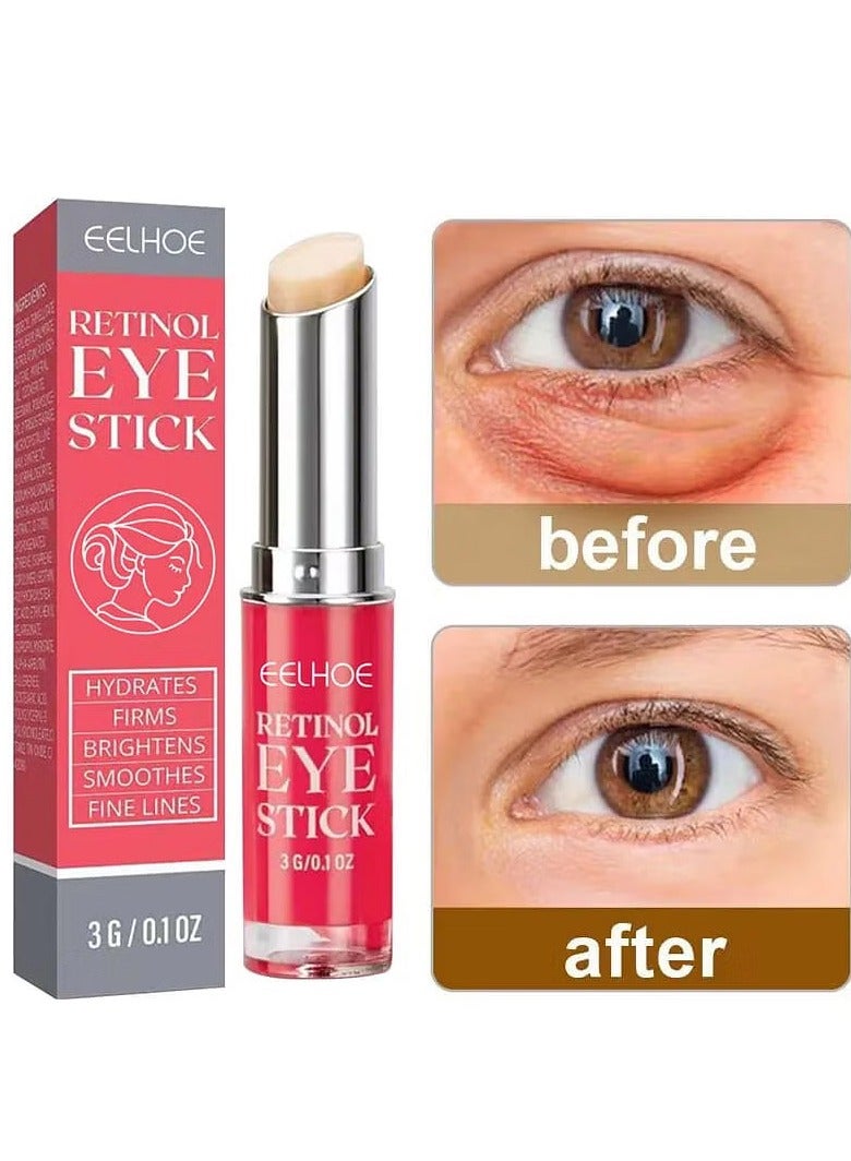 EELHOE Retinol Eye Cream, Under Eye Firming Stick 0.1 oz | Retinol Eye Stick for Dark Circles, Retinol Eye Cream for Wrinkles, Lokoo Firming Stick - Image 3