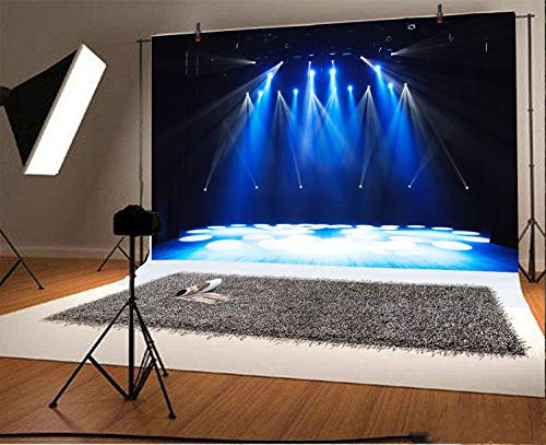 Yeele 7x5ft Free Stage Concert Backdrop Night Show Entertainment Discos Party Club Spotlight Lights Background for Photography Adult Portrait Photo Booth Video Shooting Vinyl Studio Props - Image 2