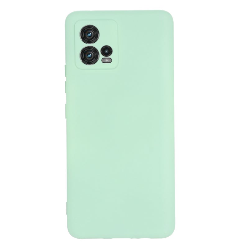HuHa Case Cover For Motorola Moto G72 Pure Color Liquid Silicone Shockproof Full Coverage Phone Case(Green) - Image 2