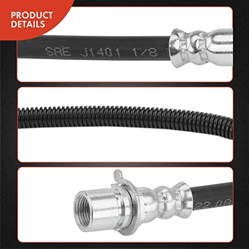 A-Premium Front Passenger Brake Hydraulic Hose Compatible with Chevy and GMC Models - Express 1500 2010-2014, Savana 1500 2014, 4.3L 5.3L - Replace# 19366787 - Image 5