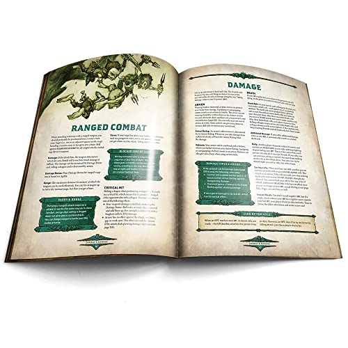 Flat River Group Dragonbane: RPG Quickstart Guide - RPG Booklet, Free League Publishing, Introductory Story,Green - Image 4
