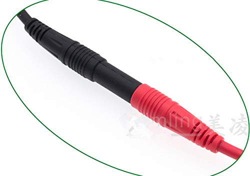 ZYAMY 2pcs Meter Test Lead Extension Male to Female Connector 4mm Banana Plug to Jack Heavy Duty Silicone Wires Multimeter Leads Probes Adapter (1pcs Red + 1pcs Black) - Image 5