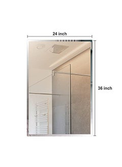 Creative Arts n Frames Creative Arts n Frames 5mm Long Big Size Beveled Smooth Edges Rectangular Wall Mount Mirror 24x36 inch  - Image 4