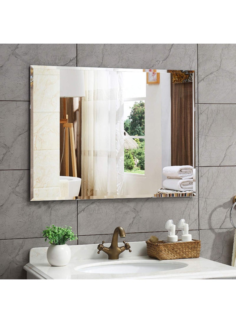 Creative Arts n Frames Creative Arts n Frames 5mm Long Big Size Beveled Smooth Edges Rectangular Wall Mount Mirror 24x36 inch  - Image 1