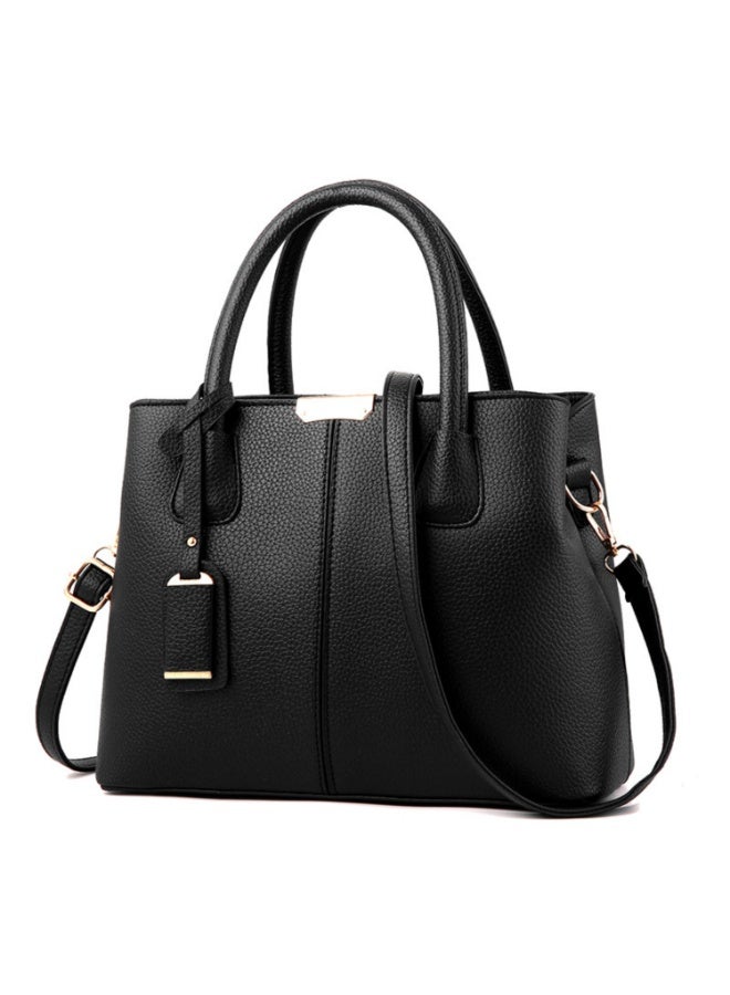 Women's PU Leather Large Capacity Shoulder Tote Bag with Detachable Strap, 30x13x21cm, Lightweight 500g - Image 1
