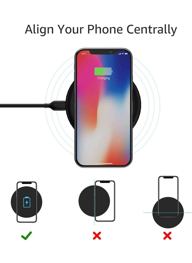 Y&D - Wireless Charger Suction Cup Qi 7.5W Charging Compatible with iPhone 12Pro max 11 Xs MAX for Samsung s21ultra note 20 and 5W All Qi-Enabled Phones - Image 1