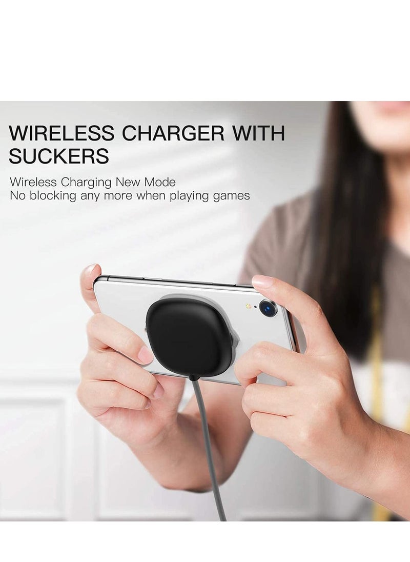 Y&D - Wireless Charger Suction Cup Qi 7.5W Charging Compatible with iPhone 12Pro max 11 Xs MAX for Samsung s21ultra note 20 and 5W All Qi-Enabled Phones - Image 1
