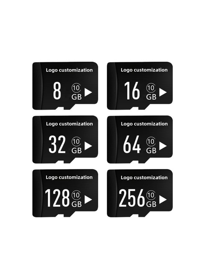 TF Card Custom 32g Memory Card 8g Sd Card 16g Mobile Phone 64g Monitoring Recorder 128g Memory Card-Color:Graphite Black-Capacity:16gb-c10 High Speed Card - Image 1