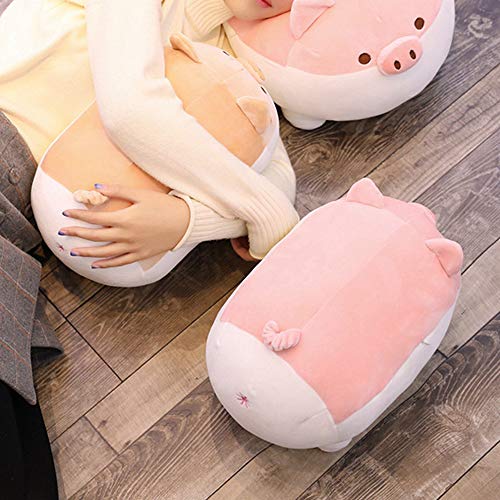 Levenkeness Soft Fat Pig Plush Hugging PillowCute Piggy Stuffed Animal Doll Toy Gifts for Bedding Kids Birthday Valentine Christmas Pink 157 - Image 5