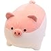 Levenkeness Soft Fat Pig Plush Hugging PillowCute Piggy Stuffed Animal Doll Toy Gifts for Bedding Kids Birthday Valentine Christmas Pink 157 - Image 2