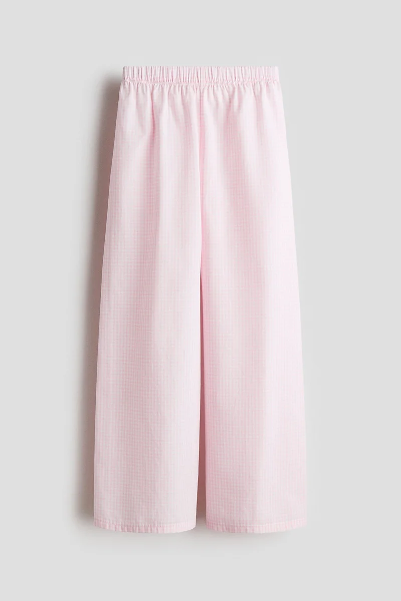 H&M Cotton poplin trousers