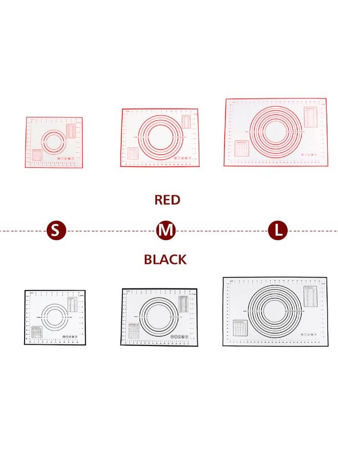 Silicone Dough Maker Mat With Measurements Red 60 x 40 x 0.04cm  - Image 3