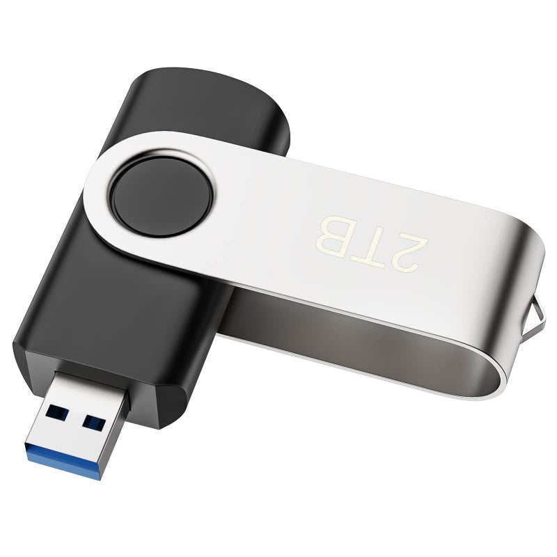 واقة ذاكرة USB دوارة عالية السرعة بسعة 2 تيرابايت، واق ذاكرة محمول بسعة كبيرة، مناسب لأجهزة الكمبيوتر والأجهزة المحمولة - Image 1