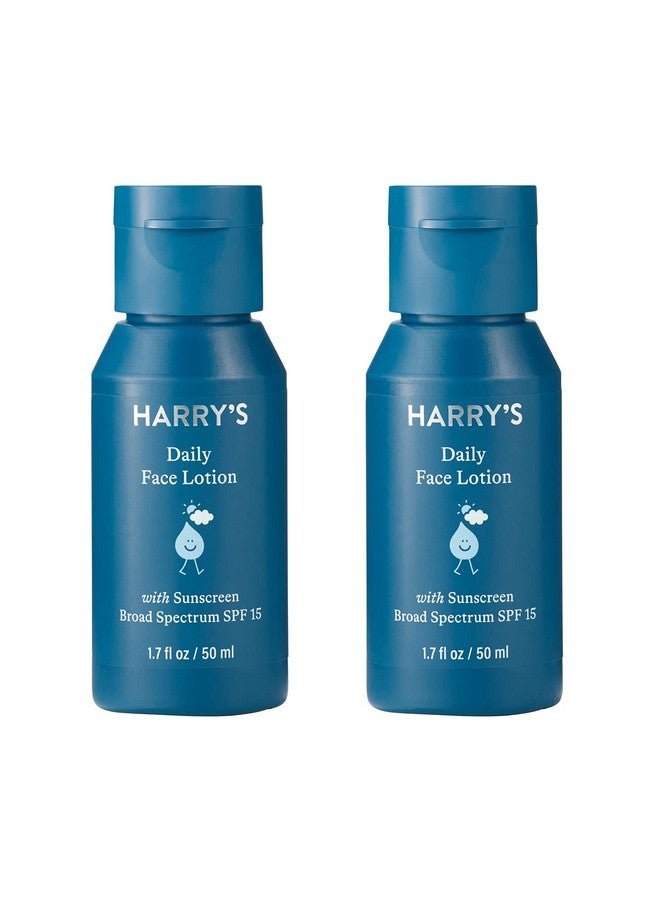 هاري لوشن هاري للوجه - مرطب للوجه بعامل حماية من الشمس 15، 1.7 أونصة سائلة (عبوة من قطعتين) - Image 1