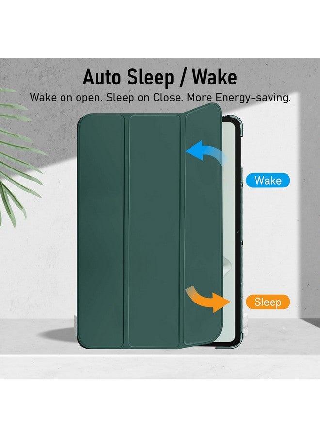 Robustrion Cover for OnePlus Pad Go Cover Case, Trifold Flip Case Cover for OnePlus Pad GO 11.35 inch with Translucent Back [Support Auto Sleep Wake] - Dark Green - Image 2