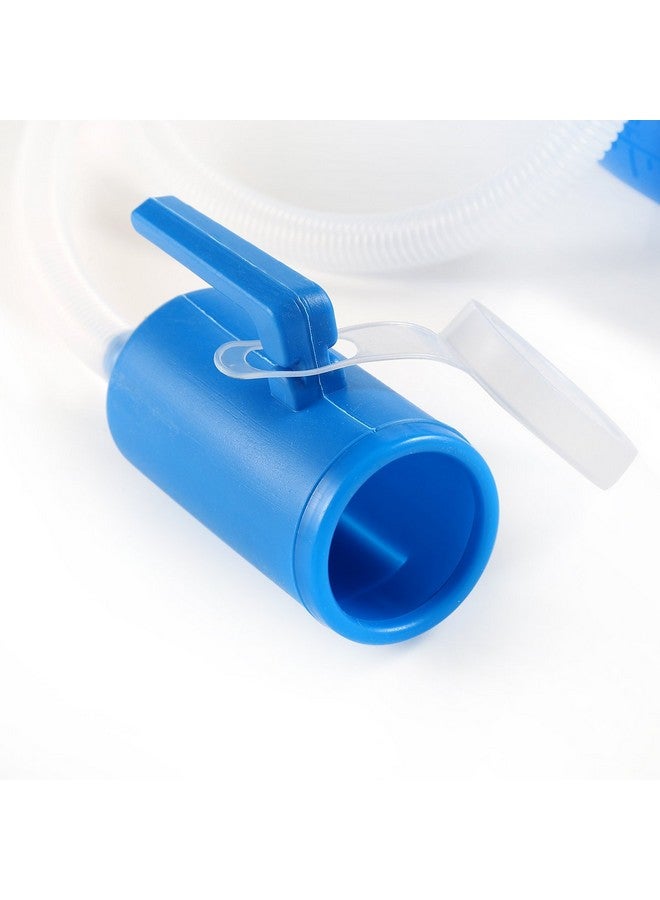 ONEDONE ONEDONE Urinals for Men - Portable Urinal for Men Spill Proof Nighttime Men's Urinal Bottle Male Pee Bottle Urine Bottle 68 OZ for Hospital Home Camping Car Travel 45" Long Hose with Lid (Blue) - Image 4