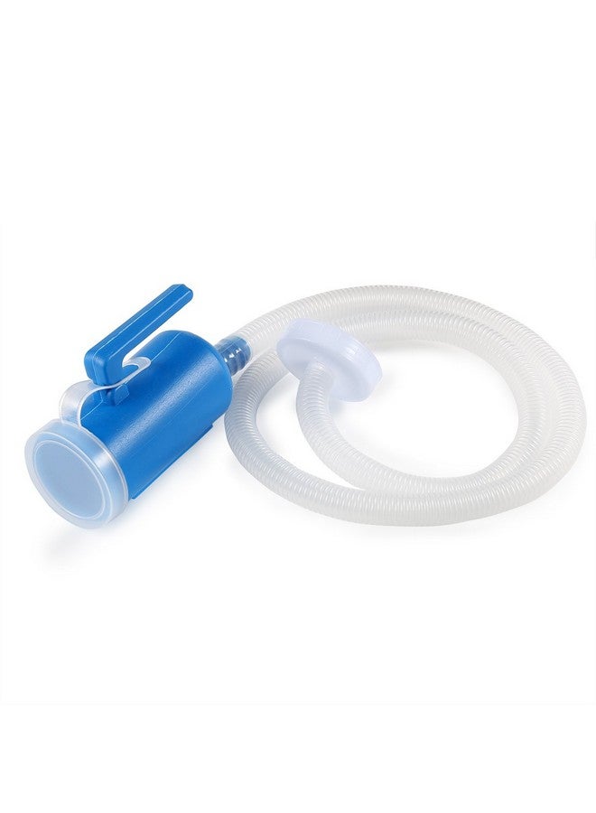 ONEDONE ONEDONE Urinals for Men - Portable Urinal for Men Spill Proof Nighttime Men's Urinal Bottle Male Pee Bottle Urine Bottle 68 OZ for Hospital Home Camping Car Travel 45" Long Hose with Lid (Blue) - Image 5