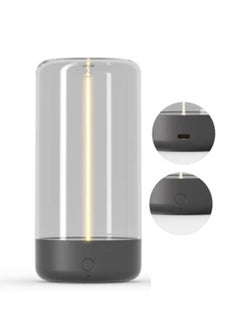 Mini Minimalist Table Lamp – Cordless Rechargeable LED Desk Lamp with Breathing Effect, Touch Dimming, Magnetic Shake Light – Modern Night Light for Home, Office, Gaming