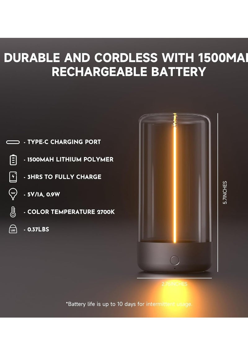 SUKILO - Mini Minimalist Table Lamp – Cordless Rechargeable LED Desk Lamp with Breathing Effect, Touch Dimming, Magnetic Shake Light – Modern Night Light for Home, Office, Gaming - Image 1