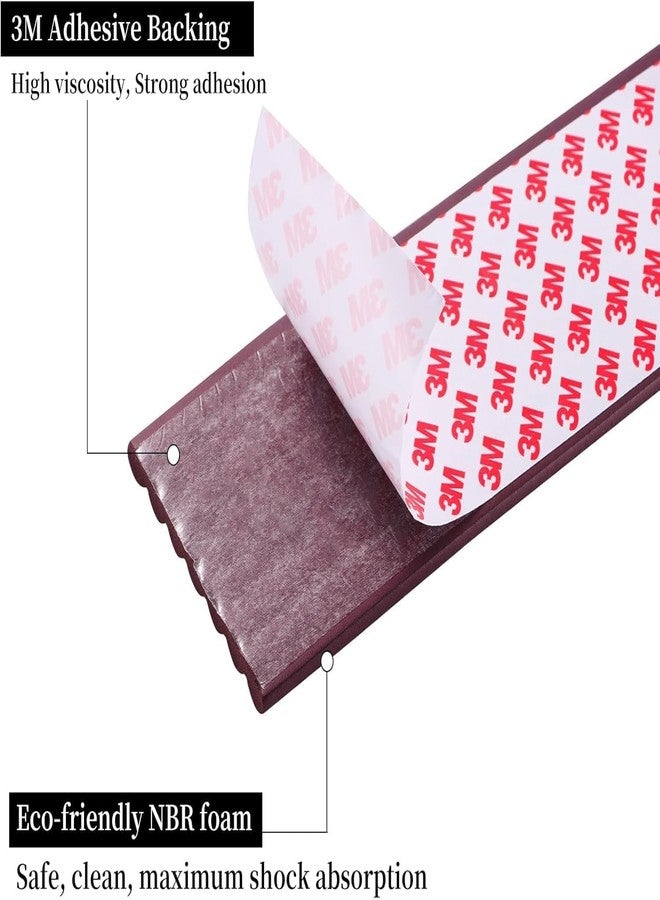 Redvant 2-Meter, Table Protection Strip Protector, Extra Soft Foam Edge Safety Strip for Baby & Kids, Baby Proofing Corner Guards & Safety Bumper Edge for Table, Desk. (Brown) - Image 4