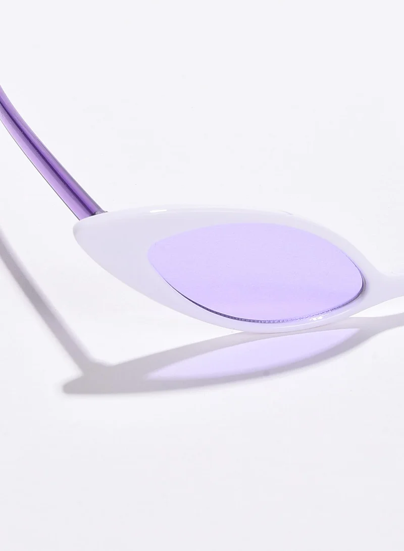 صوص هاوت نظارة شمسية بنفسجي عين القطة بعدسات بنفسجية