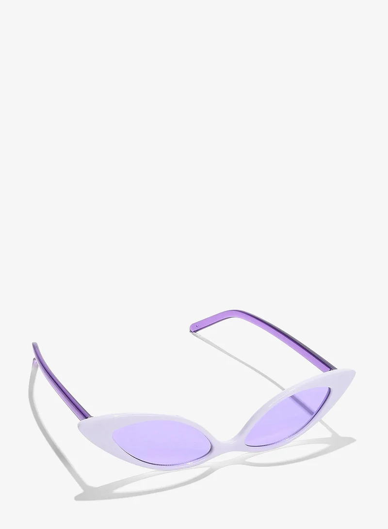 Haute Sauce Purple Lens Purple Cateye Sunglasses