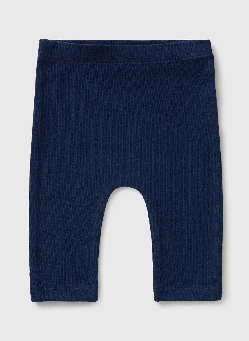 Matalan Baby Navy Ribbed Leggings