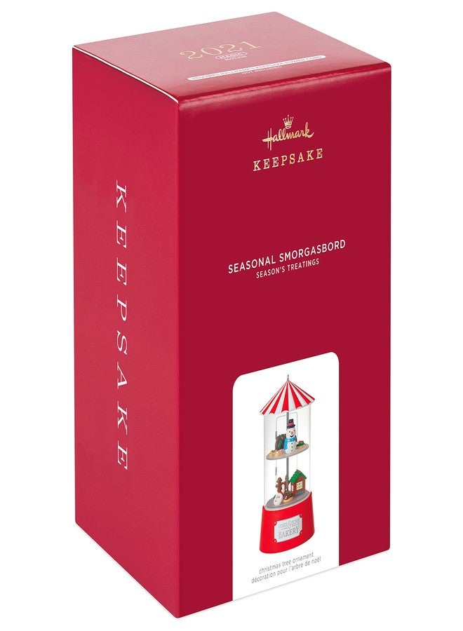 Hallmark Keepsake Christmas Ornament 2021, Seasonal Smorgasbord Season's Treatings Ornament with Motion - Image 3