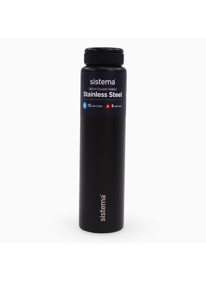 Sistema Stainless Steel Insulated Bottle – Black