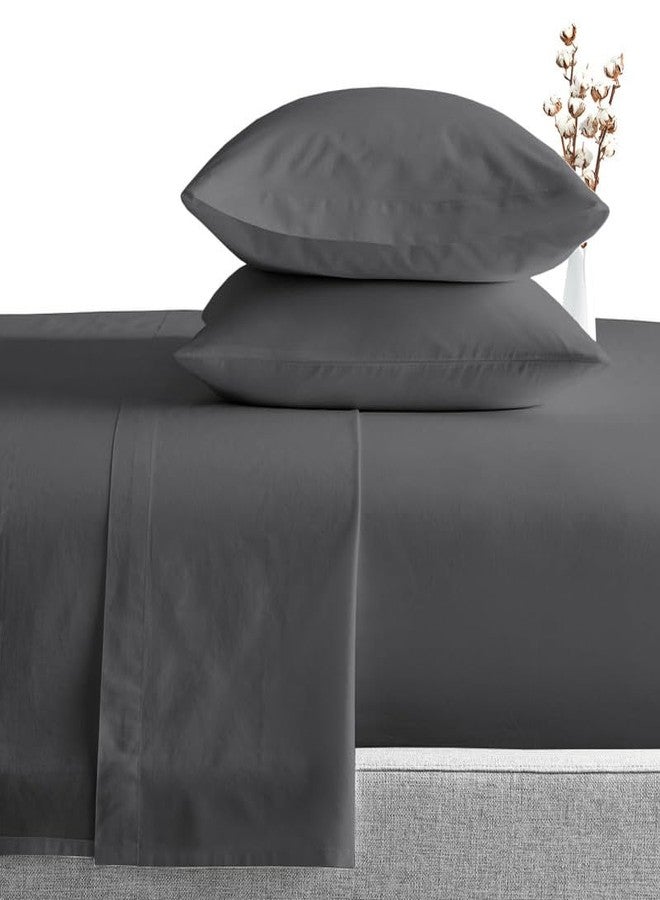 SGI bedding ملاءة سرير SGI للعربات المتنقلة، مقاس 42 × 80 بوصة، ملاءات قطنية ضيقة 1000 خيط، جيب عميق 14 بوصة، ناعمة ومتينة، مناسبة لأسرّة الشاحنات، وأسرّة الأطفال في دور الحضانة، وأسرّة العربات المتنقلة - رمادي داكن - Image 2