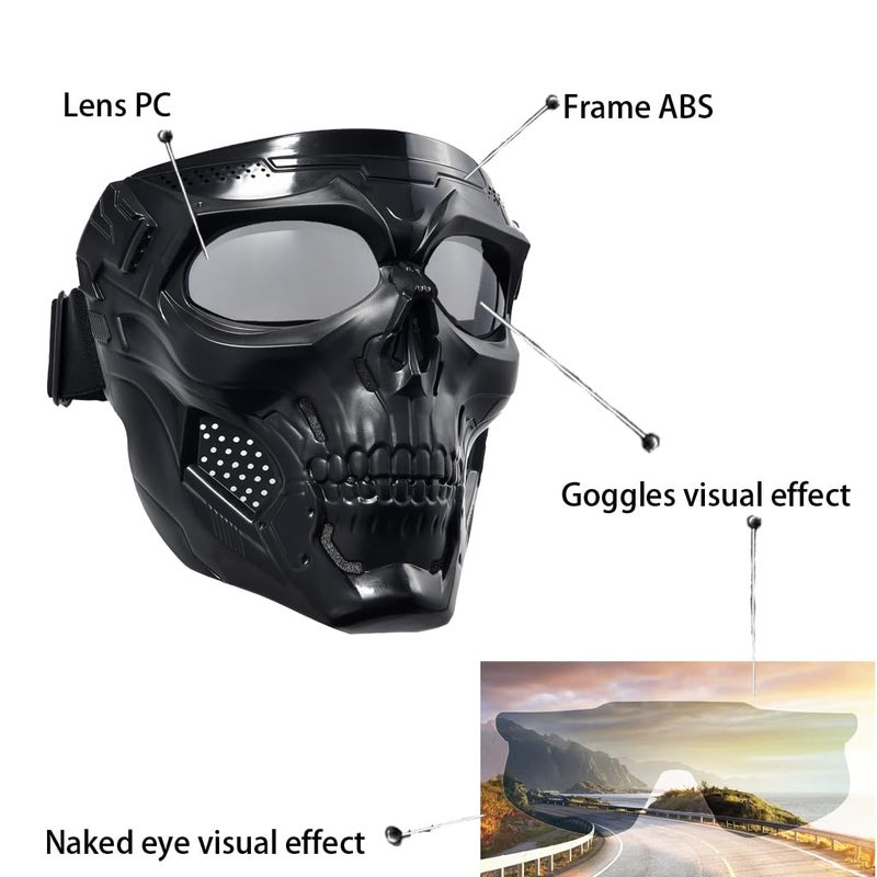 PLOOTA Skull Full Face Mask for Paintball - Image 4