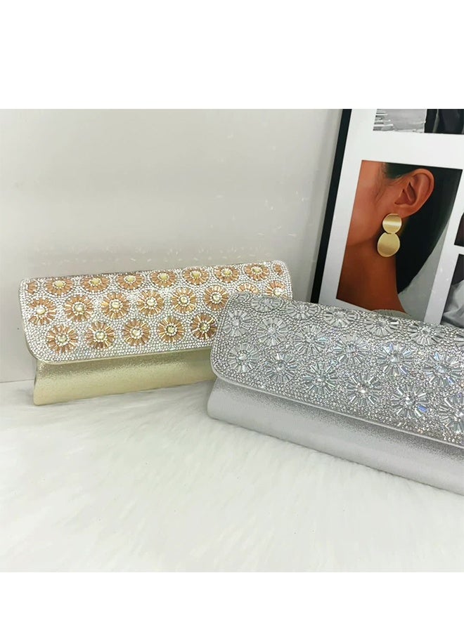 DUNISO Women's Clutches, Shoulder Crossbody Evening Bag, Large Capacity Bag, Suitable For Party, Wedding, Banquet, Prom,Chain Shoulder Bag, Cross-Border - Image 5