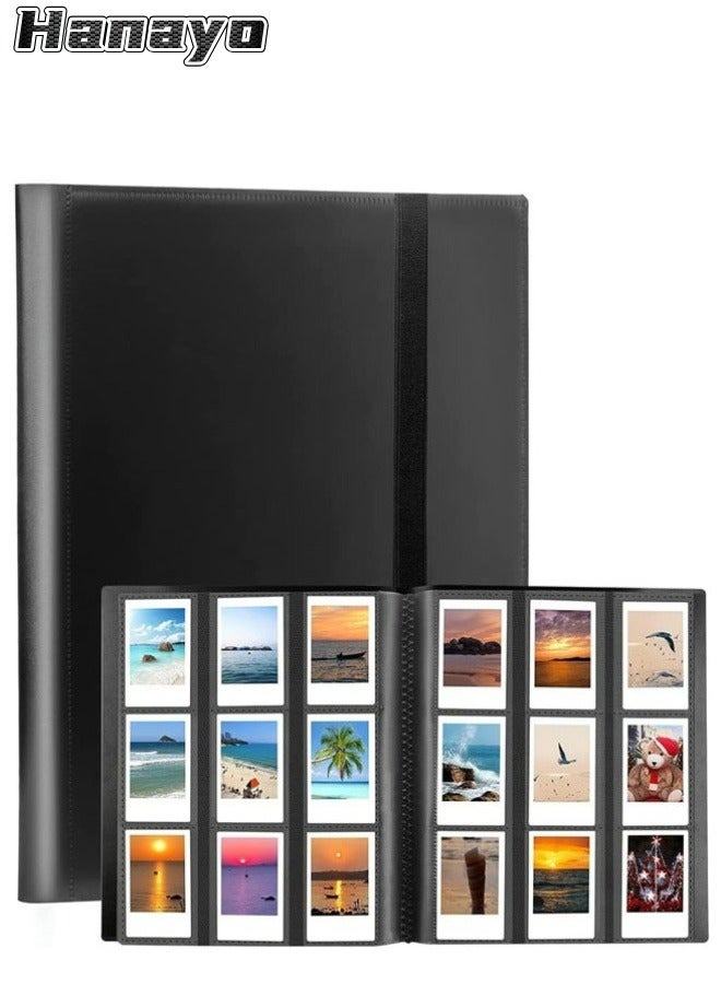 Hanayo 432 Pockets Mini Photo Album for Fujifilm Instax Mini 11 90 70 9 8+ 8 LiPlay Polaroid Snap SnapTouch PIC-300 Z2300 Instant Camera(Black) - Image 1