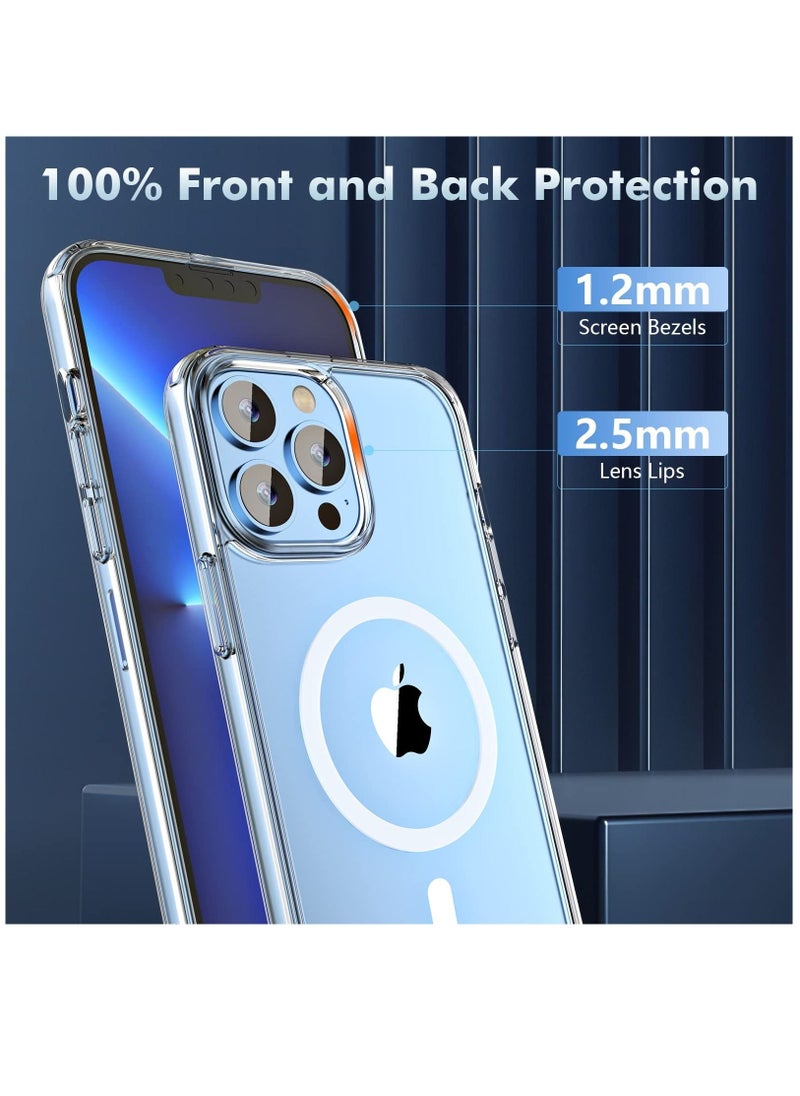 Houmt iPhone 14 Pro Max Cover Compatible with MagSafe Pack of 2 Screen Protector and Camera Lens Protector Strong Magnets Never Yellow Shockproof Protective Case 6.7 inch  - Image 4