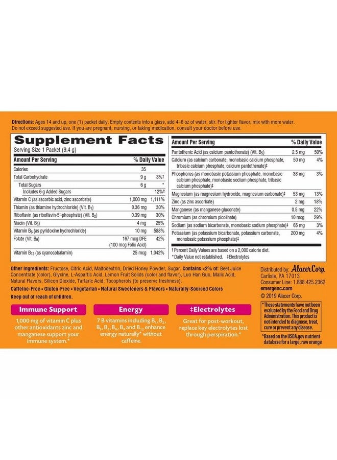 Alacer Emergen C Pink Lemonade 30 PKT - Image 3