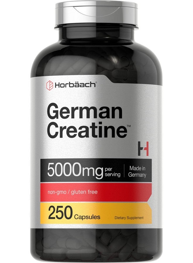 Horbäach German Creatine Monohydrate 5000mg | 250 Capsules | Non-GMO, Gluten Free Supplement - Image 1