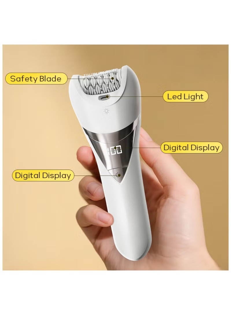 CLIPCLEAN Epilator for Women, Hair Removal Device, Women Shaver & Trimmer, Wet and Dry, Digital Power - Image 4