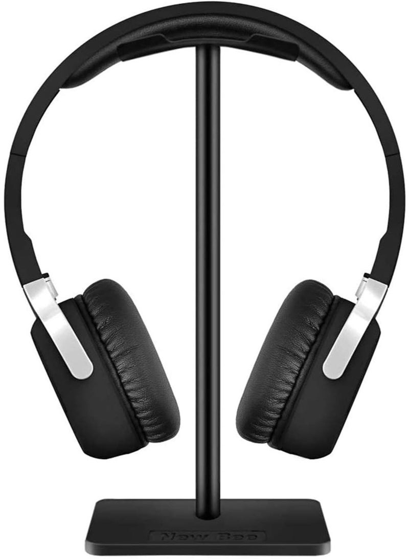New Bee 1 Pack Aluminum Desk Headphone Stand, Portable Headset Hanger with Cable Organizer, Sturdy Space Saving Holder for Gaming Office Home, a Practical Computer Accessory for Men Women, Black - Image 3