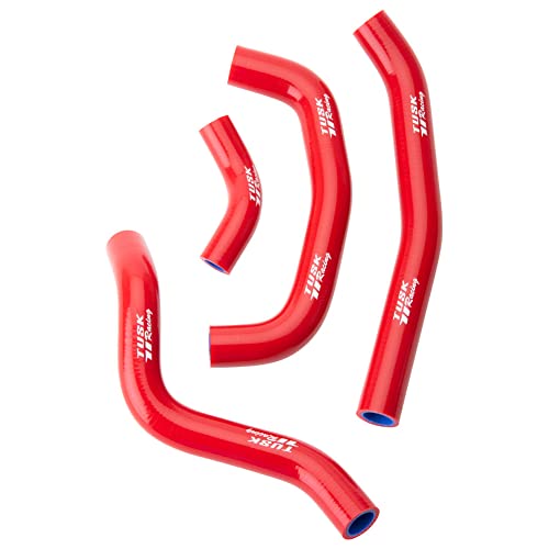 Tusk Radiator Hose Kit Red Compatible with Honda CRF250R 20182021 - Image 1