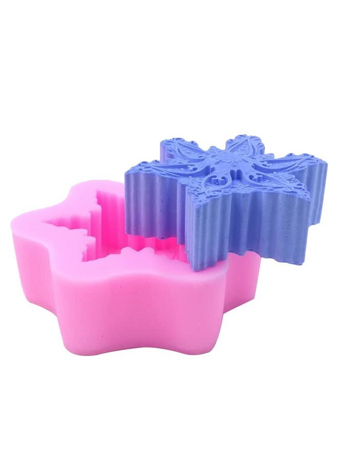 Monqui (Snowflake02) - Snowflake Silicone Mould for Handmade Soap, Crafts, Candle, Chocolate, Muffins, Ice - Image 2